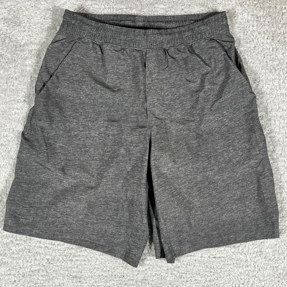 Lululemon Athletic Shorts Mens Medium Gray Heathered Lined Training Running